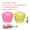 Yellow Pink, variant on Uxcell Roller Skate Toe Stops with Screwdriver 82A Rubber Brake Stoppers Block, Clear Pink Blue 2 Pair