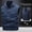 (Casual 116)Navy, variant on Winter Vest for Men Fashion Sleeveless Jacket Big & Tall Casual Double Sided Workwear Outdoor Photographer Fishing Solid Color Lapel Hooded Top Plus Size