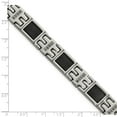 thumbnail image 4 of White Stainless Steel bracelet Men's Diamond 8.75 in, 4 of 4