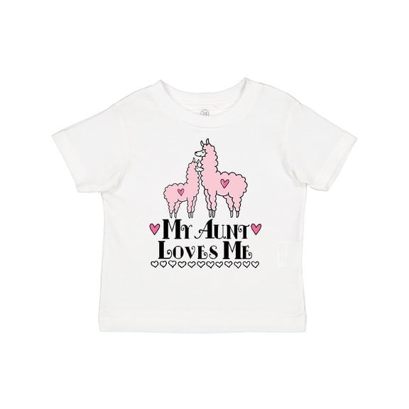 Inktastic Llama Aunt Loves Me Girls Gift Girls Toddler T-Shirt