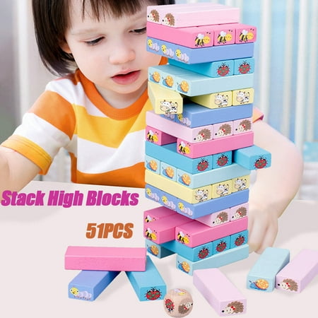Educational Games for Kids 8-12 Children's Animals Stacked High Wooden Laminated Educational Toys Polyester