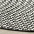 thumbnail image 3 of SAFAVIEH Courtyard Blair Checkered Indoor/Outdoor Area Rug, Black/Light Grey, 7'10" x 7'10" Round, 3 of 5