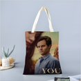 thumbnail image 2 of You TV Series Bolso de tela con estampado de lienzo para mujer, bolsa de compras reutilizable y estética, con cremallera interior, regalo para mujer,38*45cm., 2 of 6