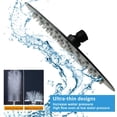 thumbnail image 5 of High Pressure Shower Head, 8 Inch Rain Showerhead, Ultra-Thin Design- Pressure Boosting, Awesome Shower Experience, High Flow Stainless Steel Rainfall Shower Head (Matte Black), 5 of 5