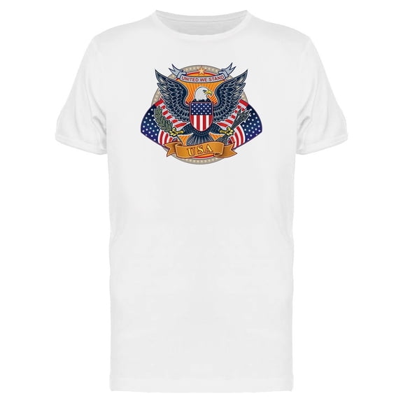 American Eagle With Usa Flags Tee Men's -Image by Shutterstock