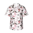thumbnail image 2 of Picia Dachshund Dog Puppy Gentle Cotton Regular Fit Short Sleeve Casual Hawaiian Shirt for Men-3X-Large, 2 of 9