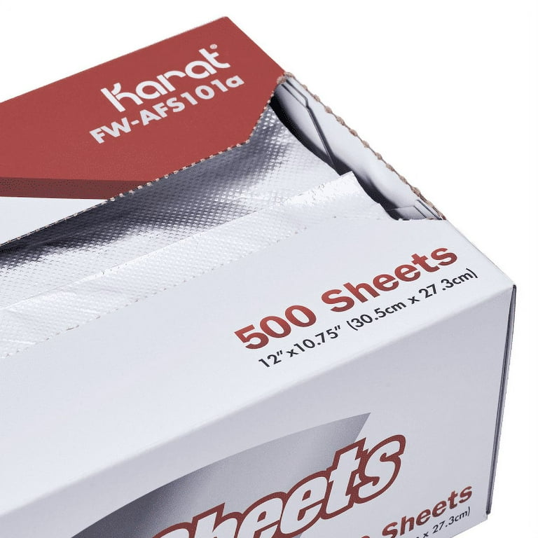 Shop Karat 12 x 10.75 Heavy-Duty Pop-up Aluminum Foil Sheets