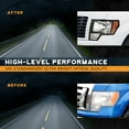 thumbnail image 6 of WEELMOTO Headlights Assembly for 2009-2014 Ford F150 Headlights Headlamp Replacement Black Housing Left+Right Set (Does NOT fit factory HID models), 6 of 8