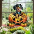 thumbnail image 1 of Fiudx Decoración de Calabaza de Halloween para Perro, Colgante de Ventana de Acrílico, Diseño Festivo Llamativo, Multifuncional para Fiestas, Fácil Instalación, Apto para Puerta de Entrada o Porche,, 1 of 5