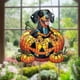 thumbnail image 1 of Decoración de Calabaza Acrílica para Perro para Colgar En La Ventana de Halloween, 1 of 5