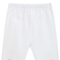 thumbnail image 4 of Girls Thin Casual Leggings Heart Patches on Knees Elastic Waist Soft Sports Pants Kids Fashion Daily Wear Stretchy Long Bottom Trousers White 1-2Years, 4 of 5