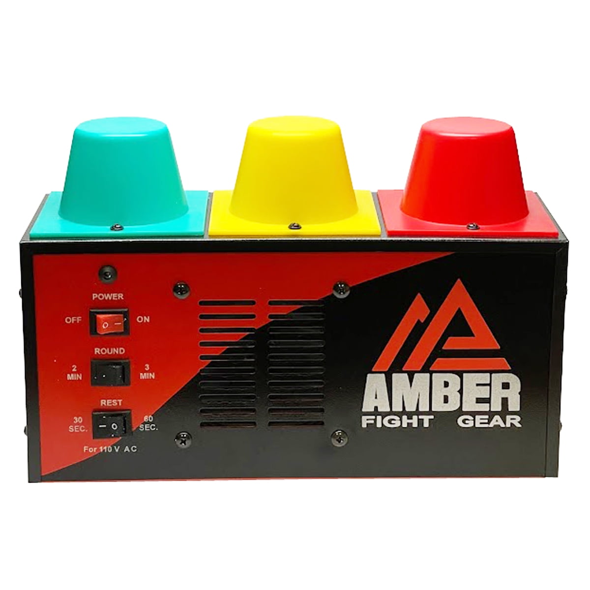 Amber Professional Classic Interval Gym Minute Timer with Lights for Boxing  MMA Workout Training 