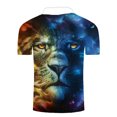 thumbnail image 3 of Blusa de manga corta con estampado de cuello vuelto para hombre Pompotops oipoqjl43026, 3 of 3