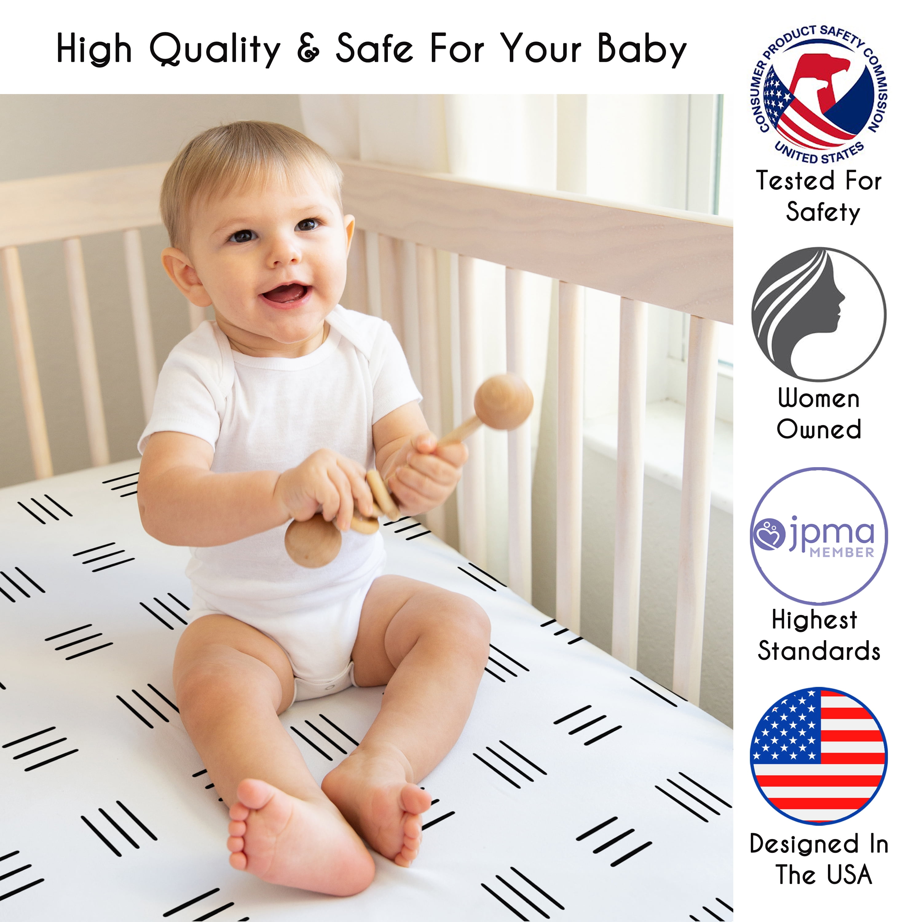 Sweet Jojo Designs Cartoon Puppy Boy, Girl, Unisex/Gender Neutral Crib Bedding + BreathableBaby Breathable Mesh Liner