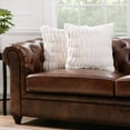 thumbnail image 2 of Chanasya 2-Piece Ruched Royal Faux Fur Pillow Cover Set - Fuzzy Plush Elegant Throw Pillow for Sofa Chair Couch and Bed with Reversible Velvet (18x18 Inches) Cloud, 2 of 2