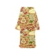 thumbnail image 1 of Albornoz de manta con mangas con estampado de pizza de fondo, 1 of 4
