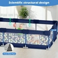 thumbnail image 5 of babyeap Baby Playpen,71*50 Inch Extra Large Baby Playards for Babies and Toddlers,Fence Baby Play Yards for Indoor & Outdoor with Breathable Mesh,Navy Blue, 5 of 7