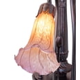 thumbnail image 4 of Meyda Tiffany 11674 Amber/Purple Tiffany Pond Lily 7 Light 24" Wide Chandelier -, 4 of 7