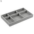thumbnail image 2 of Happy Date Stackable Jewelry Organizer Trays for Drawers, Jewelry Display Case Storage Container for Earring Necklace Rings Bracelet -Grey, 2 of 4