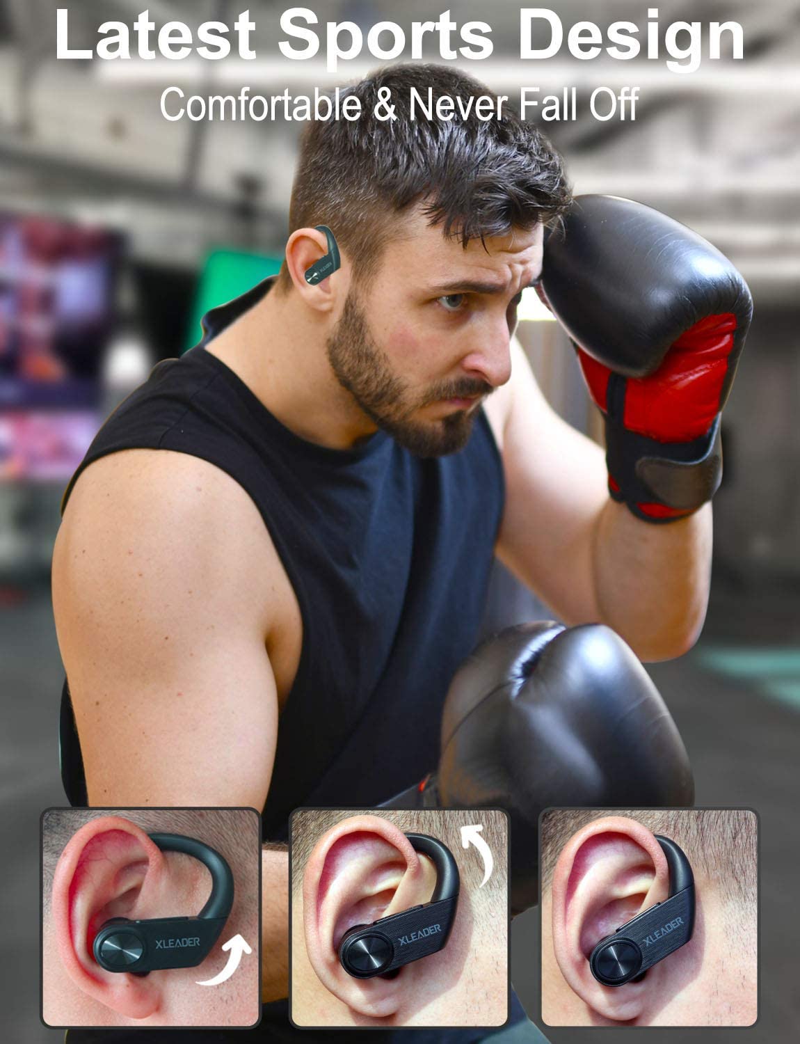 HiFi Deep Bass Sport Wireless Earbuds 