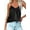 Black, variant on Ekouaer Women's Silk Satin Tank Top Sexy V Neck Cami Top Spaghetti Strap T Shirt Blouse