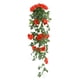 thumbnail image 2 of Rosa Artificial de Imitación de 95 Cm | Rosas Artificiales de Plástico con Pétalos En Capas | Planta Decorativa Flexible para Cubrir Conductos de Techo de Sala de Estar | Guirnalda Floral Artificial, 2 of 5