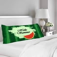 thumbnail image 2 of ABPHOTO Hello Summer Watermelonfruit Green Body Pillow Covers Case Pillowcase 20x60 inch Couch, 2 of 2