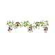thumbnail image 1 of Kearding Monos lindos Pegatinas de pared Niños Arte PVC Calcomanía 3D Animales Hojas Papel tapiz Dormitorio Calcomanías para el salón para jardín de Decoración del hogar Kearding HA074842-00, 1 of 6