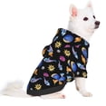 thumbnail image 2 of Balery Whales In Space Sudadera con Capucha para Perros Pequeños – Ropa para Mascotas, Disfraz para Perros y Gatos, Ideal para Fiestas y Cosplay-X-Small, 2 of 7