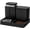 Black, variant on 2 in 1 Automatic Cat Feeder and Water Dispenser Set, Gravity Cat Food Dispenser with 180 Degree Rotatable, Large Capacity Pet Self Feeding for Small Dogs, Puppy, Kitten
