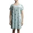 thumbnail image 2 of HLSOHJP Women's Cotton Nightgown Short Sleeve Cartoon Printed Sleep Dress Soft Summer Sleepwear Nightdress, 2 of 2