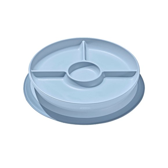 Oxo Tot Stick & Stay Suction Divided Plate -Dusk - 6 months +