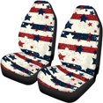 thumbnail image 5 of Pzuqiu Red Blue White Star Stripes Car Seat Covers Washable, Suitable for Vans Seats Automotive Vehicle Sedan Seats, Car Front Back Seat Covers for SUV Truck, 5 of 10