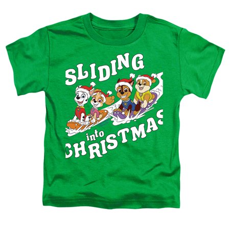 

Paw Patrol Sliding Into Christmas Kids T Shirt for Youth Toddler Boys and Girls