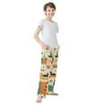 thumbnail image 4 of FORMRS Kids Pajama Pants with Pockets Size 11-12Y Boys Lounge Sleep Bottoms, Black Cats Reading, 4 of 8
