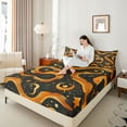 thumbnail image 4 of Castle Fairy Kids Teens Abstract Snake Twin Sheet Sets,Starry Sky Bedding, 4 of 7