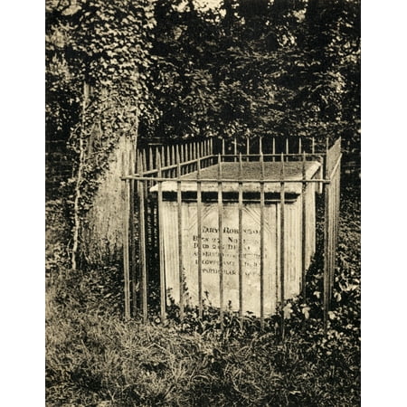 Tomb In Old Windsor Graveyard Of Mary Perdita Robinson 1757 Or 1758 To 1800 English Poet Novelist Actress Canvas Art - Ken Welsh  Design Pics (24 x (Best Indian Actress Pics)
