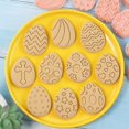 thumbnail image 4 of Easter Egg Cookie Embosser Mould Set of 10 Silicone Cake Decorating Tools, 4 of 7