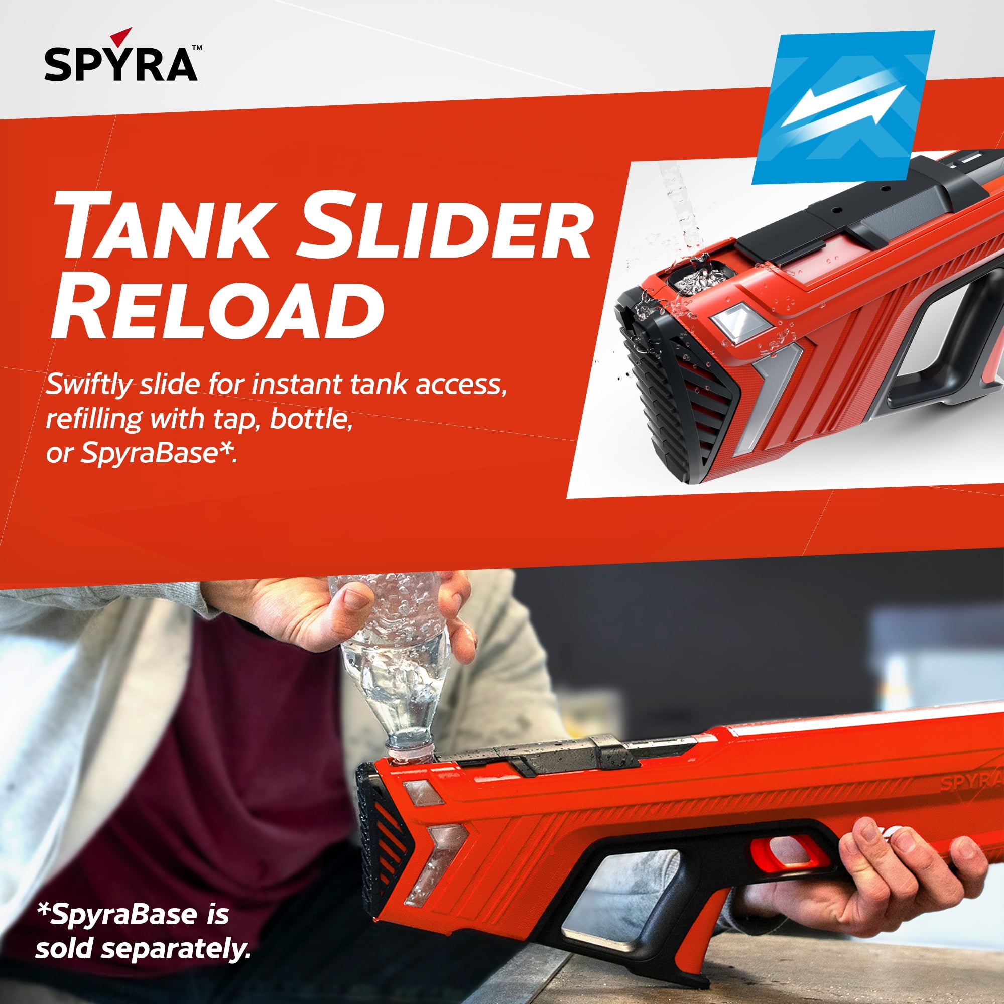 SPYRA™ - SpyraGO Automatic WaterBlaster Toy - Electric Water Gun
