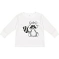 thumbnail image 3 of Inktastic Cute Woodland Animal Raccoon Boys or Girls Long Sleeve Toddler T-Shirt, 3 of 5