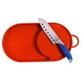 thumbnail image 3 of Oliveware Clap Chopping Board with Tray, BPA Free, for Meats, Salads & Fruits, Easy to Use & Clean - (Red), 3 of 5