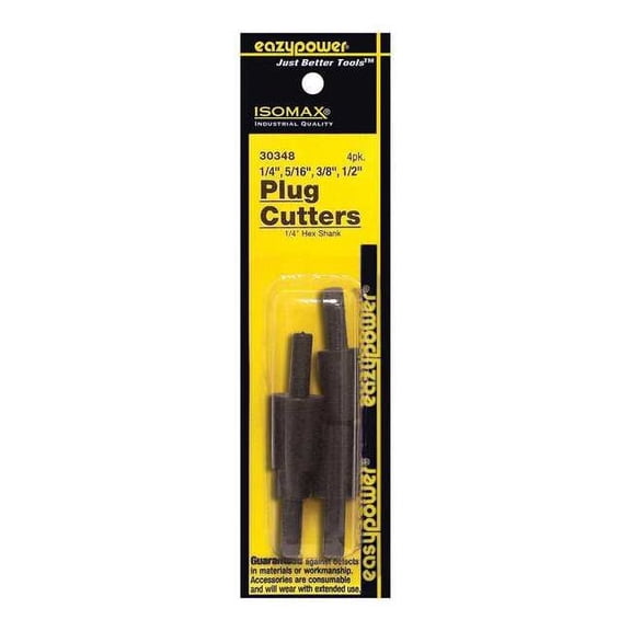 Eazypower Plug Cutter,1/2" Large Dia,1/4"Small Dia 30348