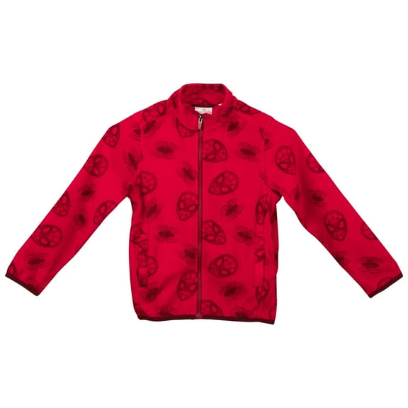 Spider-Man 862094-size5-6 Spider-Man Mask All Over Print Fleece Kids Coat, Red - Size 5-6