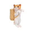 thumbnail image 3 of DOLITY Statue Suspendue de Chat Ornement Pratique pour Aquarium pour Balcon Clôture Pot de Fleurs Chat Brun, 3 of 9