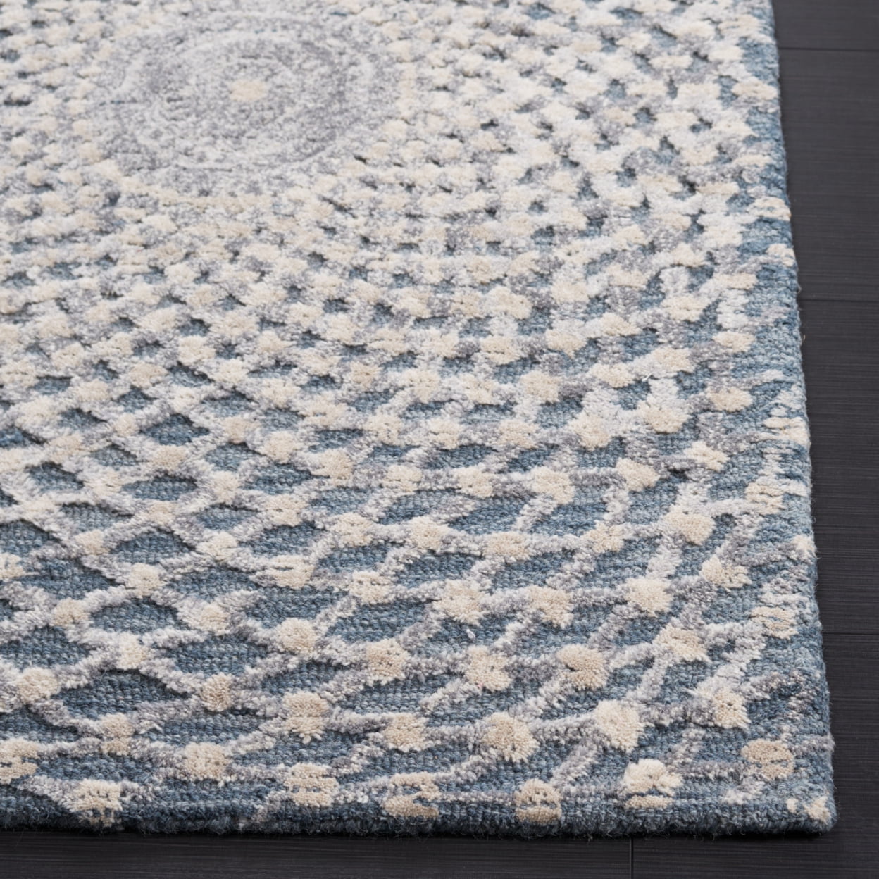 SAFAVIEH Metro Claude Geometric Area Rug, Grey/Beige, 4' x 6'