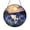 Acrylic 3.5 Inch, variant on Iris Flower Moonlight Stained Glass Suncatcher – Blue Floral Window Hanging for Home