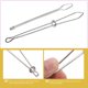 thumbnail image 2 of 2pcs Threading Apparatus Sewing Thread Tool Thread Inserter Household Threading Tool (Silver), 2 of 6