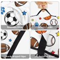 thumbnail image 6 of Football and Basketball White Pattern Teens Toddler Nap Mat with Pillow, Sleeping Mat Bag for Preschool Daycare 50"x20", 6 of 6