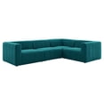 thumbnail image 2 of Modway Bartlett Sectional Sofa, Teal Fabric, 2 of 3
