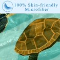 thumbnail image 3 of Manta personalizada de microfibra con diseño de tortugas marinas, suave y cálida, con estampado, ligera, ideal para sofá, cama, oficina y camping. Mantas y plaids., 3 of 6
